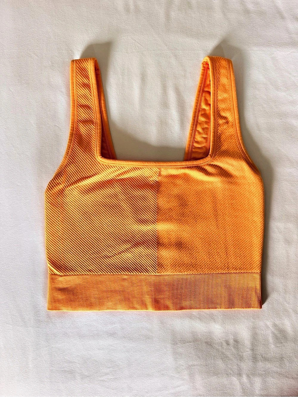 Orange Cropped Tank - Like New